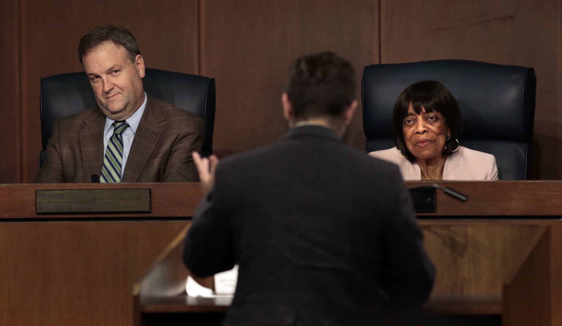 Sam Page attends first county council meeting as county executive